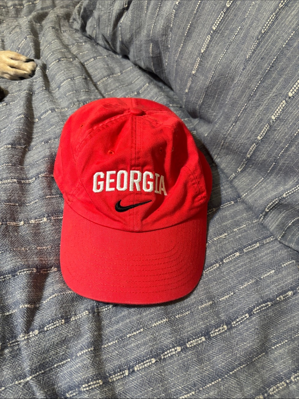Nike Red Georgia Embroidered Baseball Hat